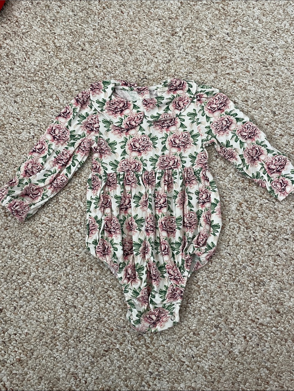 kate quinn Floral Bubble Style Onesie
